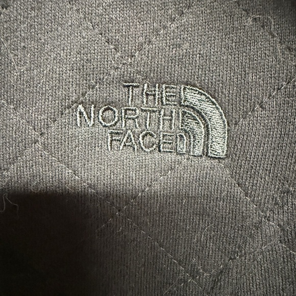 The North Face black quilted fleece lined jacket SIZE S high collar full zip - Picture 3 of 5